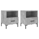 Bedside Cabinets 2 pcs Concrete Grey 40x35x47.5 cm Engineered Wood 827445