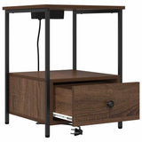 Bedside Cabinet 2 pcs Brown Oak 42 x 41 x 56 cm Engineered Wood 859439