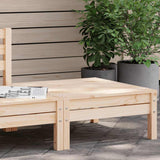 Garden Footstool Natural Wood Solid Pine Wood Standard Modular 838012
