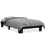 Bed Frame without Mattress Black 75x190 cm Small Single 845877
