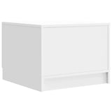 Coffee Table High Gloss White 49 x 50 x 37 cm Engineered Wood 895889