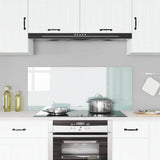 Kitchen Backsplash White 120 x 50 cm Tempered Glass 42001290