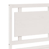 Extra Long Bed Frame without Mattress White 160x220 cm Solid Wood 3309204
