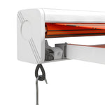 Retractable Awning Orange and Brown 4x3 m Fabric and Aluminium 3154543