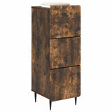 Drawer Cabinet Smoked Oak 33 x 34.5 x 92 cm Engineered Wood 894390
