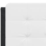 Bed Frame without Mattress "Zadar" Black and White 140x200 cm Faux Leather 3208189