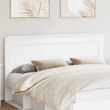 Headboard with Headboard White 200 cm Engineered Wood 887417