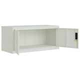 File Cabinet Light Grey 90x40x130 cm Steel 3188317