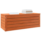 Storage Box Wax Brown 89 x 36.5 x 33 cm Solid Pine Wood 865368