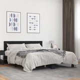 Bed Frame without Mattress Black 150x200 cm King Size 3280142