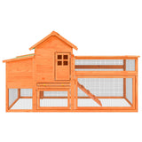 Chicken Coop Brown 186.5x58.5x113 cm Solid Wood Pine 172228