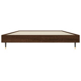 Bed Frame without Mattress Brown Oak 100x200 cm Engineered Wood 832164