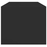 Coffee Table with Glass Doors Black 102x50x42 cm 836414