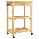 Kitchen Trolley MONZA 60x40x88.5 cm Solid Wood Pine 376094