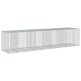 Gabion Basket with Cover 450x100x100 cm Galvanised Iron 3295197