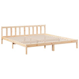 Extra Long Bed Frame without Mattress 200x220 cm Solid Wood Pine 852454
