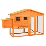 Chicken Coop with Nest Box Solid Fir Wood 170864