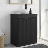 Bathroom Vanity with Sink Black 54 x 35 x 83 cm Engineered Wood 890139