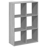 Room Divider Bookcase Grey Sonoma 69.5x29x103.5 cm Engineered Wood 858017