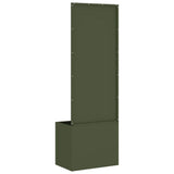 Garden Privacy Screen Olive green 50 x 150 cm Cold-rolled steel 876444