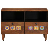 Coffee Table with Drawer Brown 80 x 54 x 40 cm Solid Mango Wood 4018237