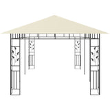 Gazebo with Mosquito Net 6x3x2.73 m Cream 47971