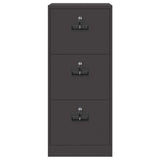 File Cabinet Black 45.5 x 42 x 106.5 cm Cold-Rolled Steel 891616
