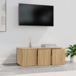 TV Cabinet Sonoma Oak 80x34x30 cm Engineered Wood 801862