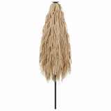 Garden Parasol with LEDs and Steel Pole Brown 288x288x225 cm 4005121