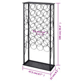 Wine Rack for 28 Bottles Metal 240942