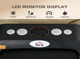 Foldable Walking Treadmill, with LED Display and Wheels, for Home, Office, Gym, Red T3398P349160