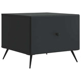 Coffee Table with Drawer Black 49 x 50 x 40 cm Engineered Wood 895656