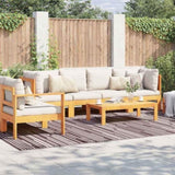 Outdoor Rug Pinstripe ARAKIL Brown and White 400 x 300 cm 42003490