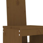 9 Piece Garden Bar Set Honey Brown Solid Wood Pine 3157790