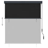Roller Shade Anthracite Polyester with PA Coating 140x250cm 145970