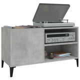 Record Cabinet Concrete Grey 84.5x38x48 cm Engineered Wood 831953