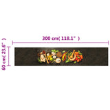 Kitchen Rug Washable Spices 60x300 cm Velvet 4005616
