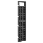 4-Panel Room Divider/Trellis Solid Fir Wood Black 161x180 cm 316483