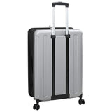 Suitcase Folding with Lock Silver 50 x 30 x 76 cm ABS Plastic 42006236