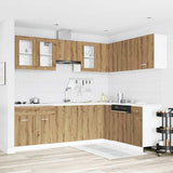 11 Piece Kitchen Cabinet Set Lyon" Artisan Oak Engineered Wood 3328578