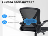 Mesh Back Office Chair, with Flip-Up Arms - Black T3398P328237