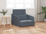 Folding Sofa Bed Dark Grey 65 x 80 x 83 cm Velvet 42030498