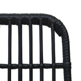 Dining Set Black Poly rattan, powder-coated steel, glass Regular 3060250