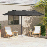 Umbrella Black 372 x 198 x 243 cm Polyester and Aluminium 42003379