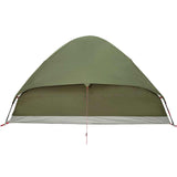 ZNTS Camping Tent Dome 2-Person Olive Green Waterproof 4009639