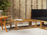 Outdoor Stool Bench Natural 79 x 43 x 37 cm Solid Acacia Wood 900663