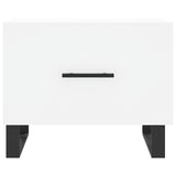 Coffee Tables 2 pcs White 50x50x40 cm Engineered Wood 829445