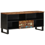TV Cabinet 100x33x46 cm Solid Wood Reclaimed&Engineered Wood 351972