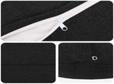 Cushion with Pillow HEERLEN 6 pcs Black Fabric 929634