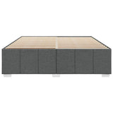 Bed Frame without Mattress Dark Grey Super King Fabric 3284871